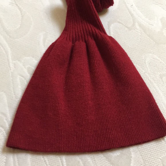 Bell Sleeve  Deep Wine Red Knit Sweater  Size M - Picture 4 of 5